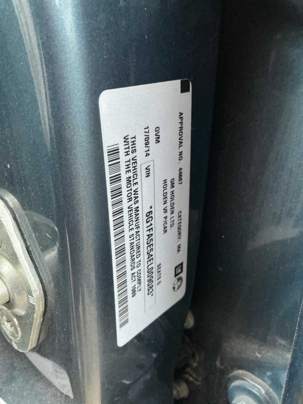 2014 Holden Commodore Evoke VF