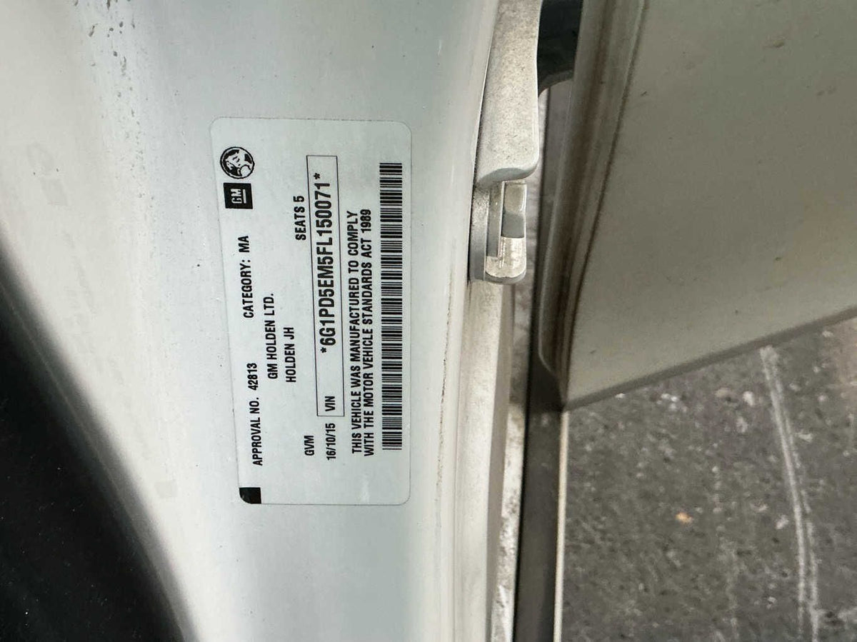 2015 Holden Cruze CD JH